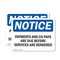 Signmission Payments And Co-Pays Are Due Before Services, 10 in W x Rectangle, Vinyl Decal OS-2PACK-NS-D-710-L-17157 - alternate 1